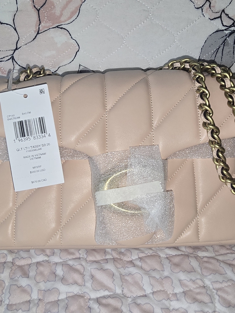 Coach Quilted Tabby Shoulder Bag in Blush 26 $600.00 OBO